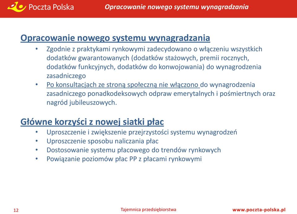 włączono do wynagrodzenia zasadniczego ponadkodeksowych odpraw emerytalnych i pośmiertnych oraz nagród jubileuszowych.