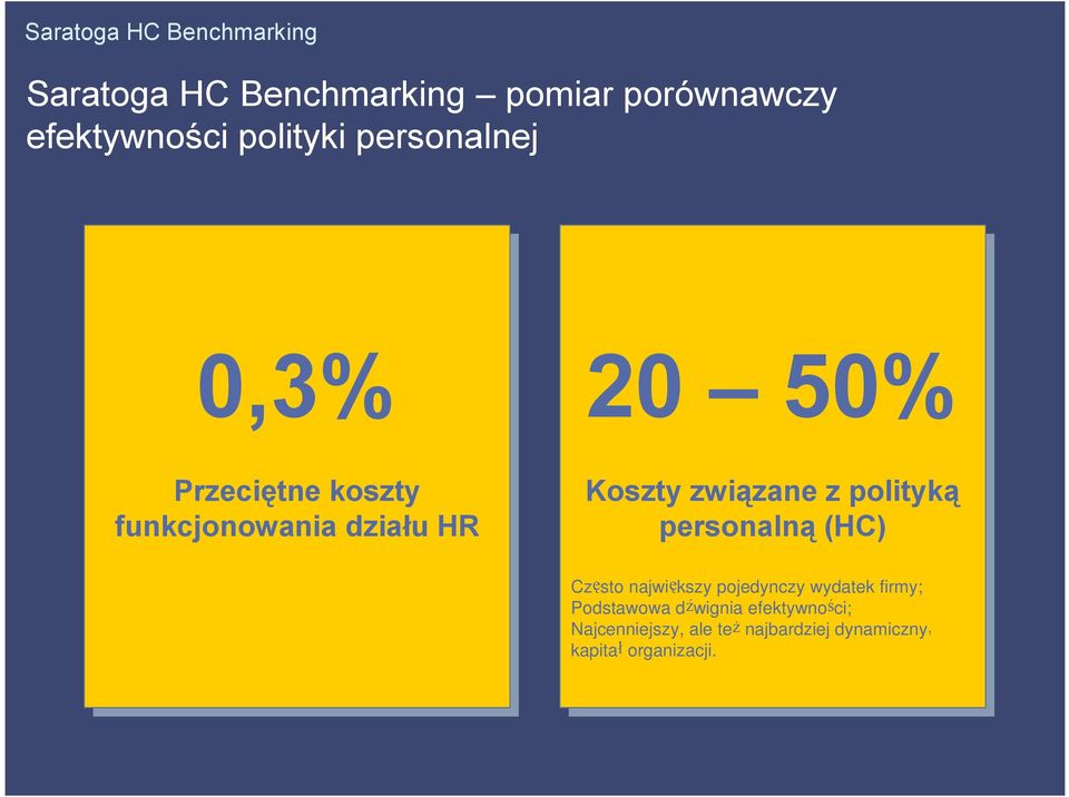 polityką personalną (HC) Często największy pojedynczy wydatek firmy; Podstawowa