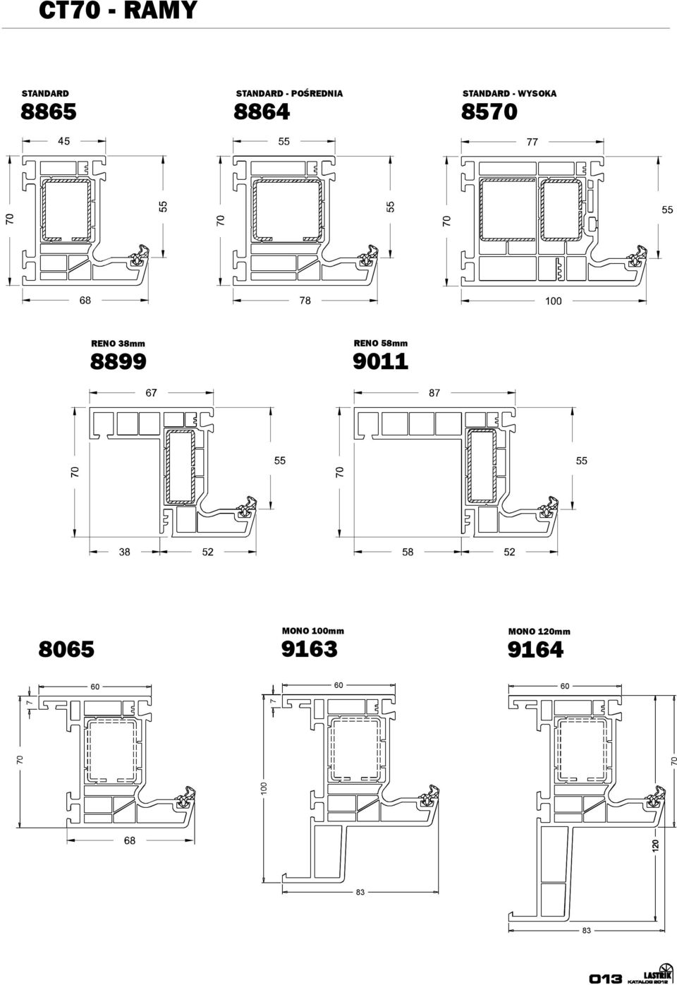 8570 RENO 38mm 8899 RENO 58mm 9011