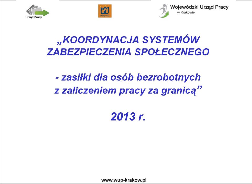 zasiłki dla osób bezrobotnych