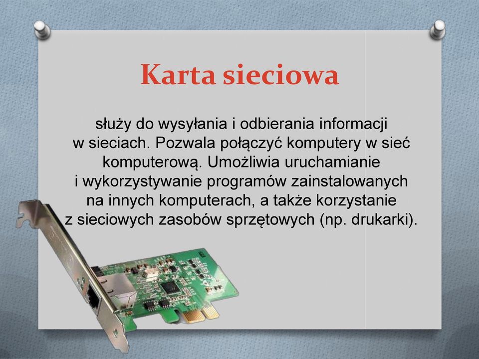 Umożliwia uruchamianie i wykorzystywanie programów zainstalowanych