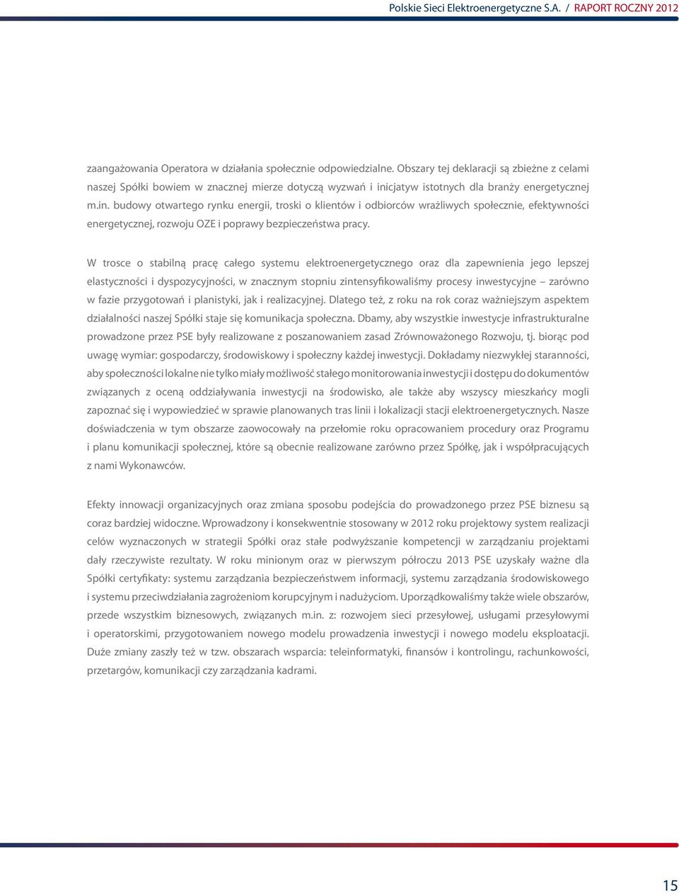 cjatyw istotnych dla branży energetycznej m.in.