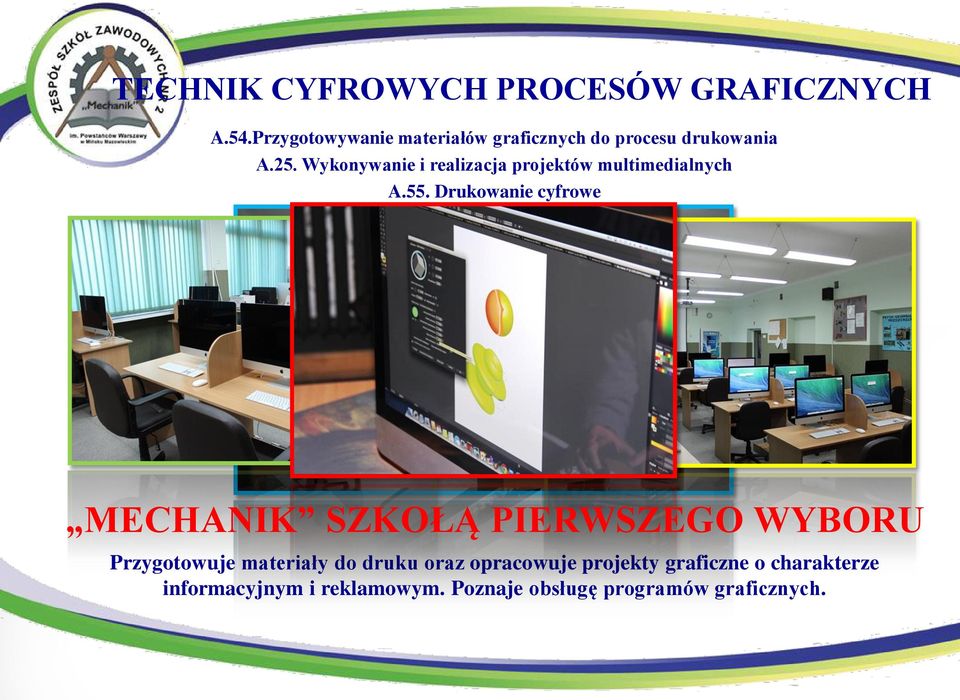 Wykonywanie i realizacja projektów multimedialnych A.55.