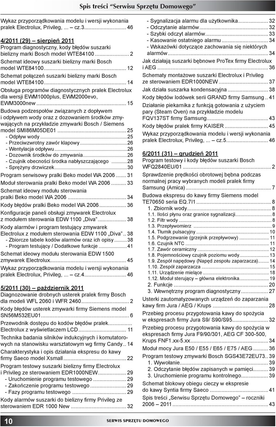 .. 14 Obsługa programów diagnostycznych pralek Electrolux dla wersji EWM1000plus, EWM2000evo, EWM3000new.