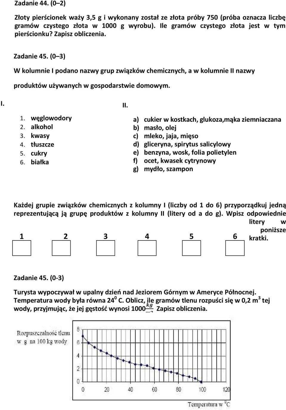tłuszcze 5. cukry 6. białka II.