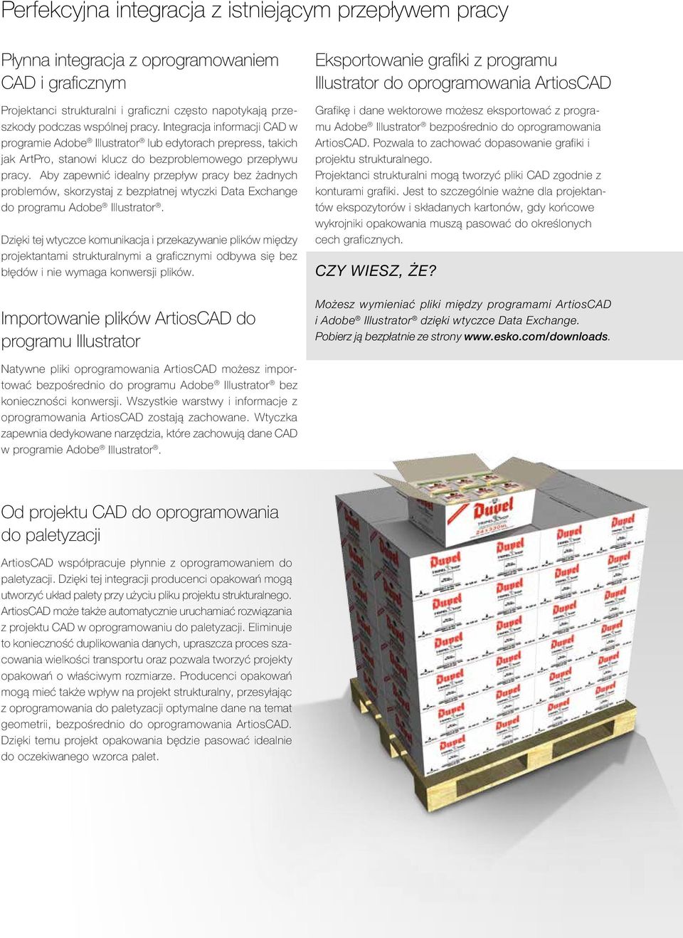 Aby zapewnić idealny przepływ pracy bez żadnych problemów, skorzystaj z bezpłatnej wtyczki Data Exchange do programu Adobe Illustrator.