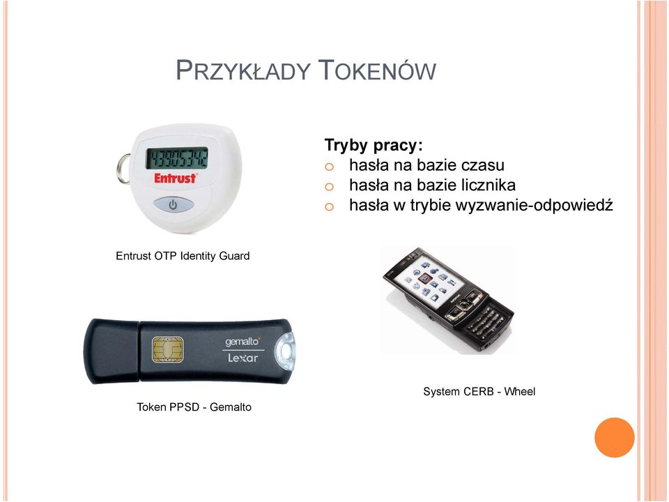 w trybie wyzwanie-odpowiedź Entrust OTP