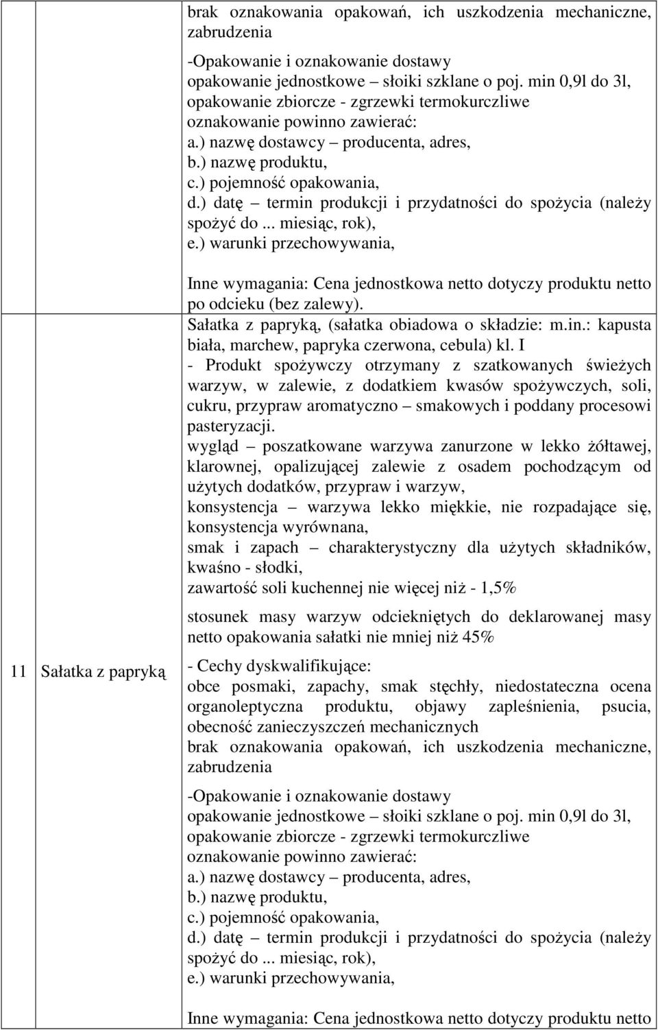 aromatyczno smakowych i poddany procesowi pasteryzacji.