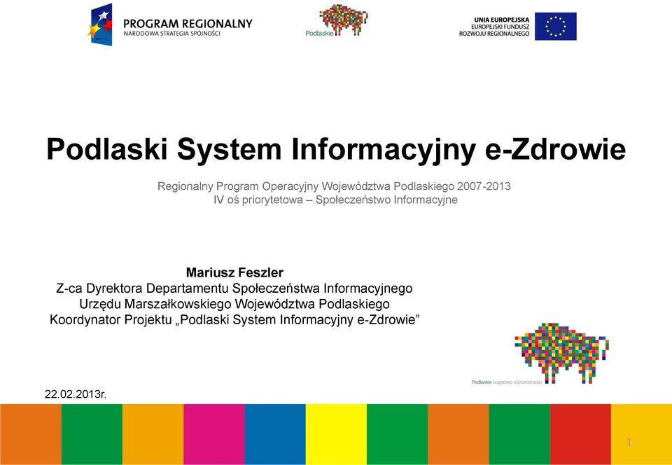 Z-ca Dyrektora Departamentu Społeczeństwa Informacyjnego Urzędu Marszałkowskiego