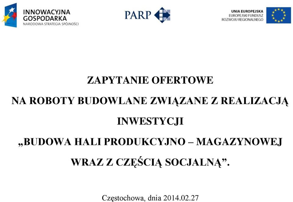 HALI PRODUKCYJNO MAGAZYNOWEJ WRAZ Z