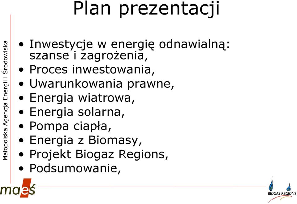 Uwarunkowania prawne, Energia wiatrowa, Energia