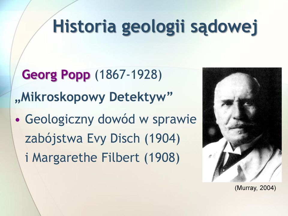 Geologiczny dowód w sprawie zabójstwa Evy