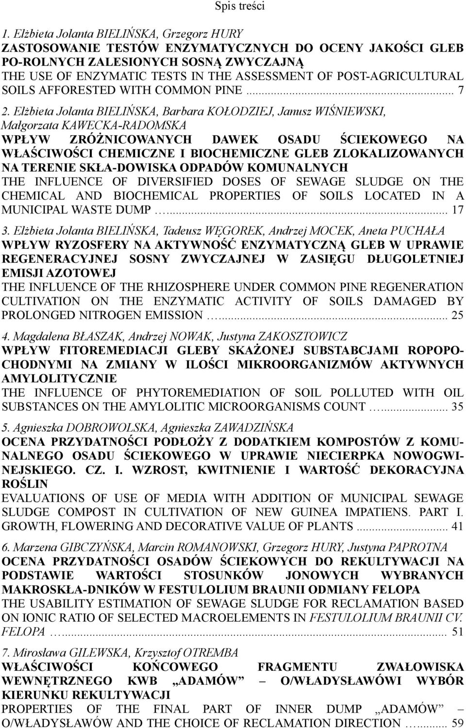 POST-AGRICULTURAL SOILS AFFORESTED WITH COMMON PINE... 7 2.