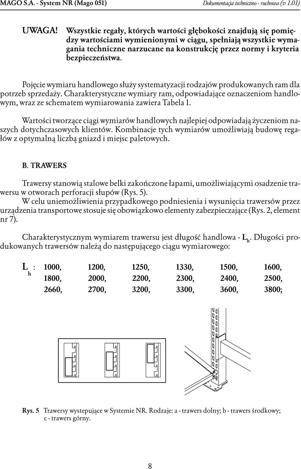 bezpieczeństwa. Pojęcie wymiaru handlowego służy systematyzacji rodzajów produkowanych ram dla potrzeb sprzedaży.