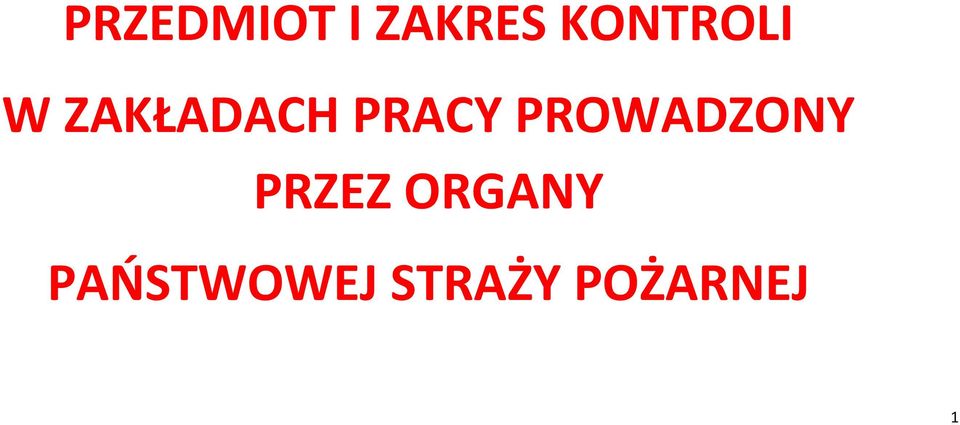 PRACY PROWADZONY PRZEZ