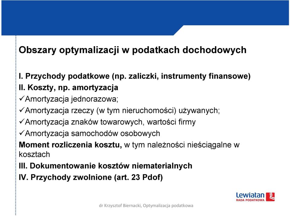amortyzacja Amortyzacja jednorazowa; Amortyzacja rzeczy (w tym nieruchomości) używanych; Amortyzacja znaków