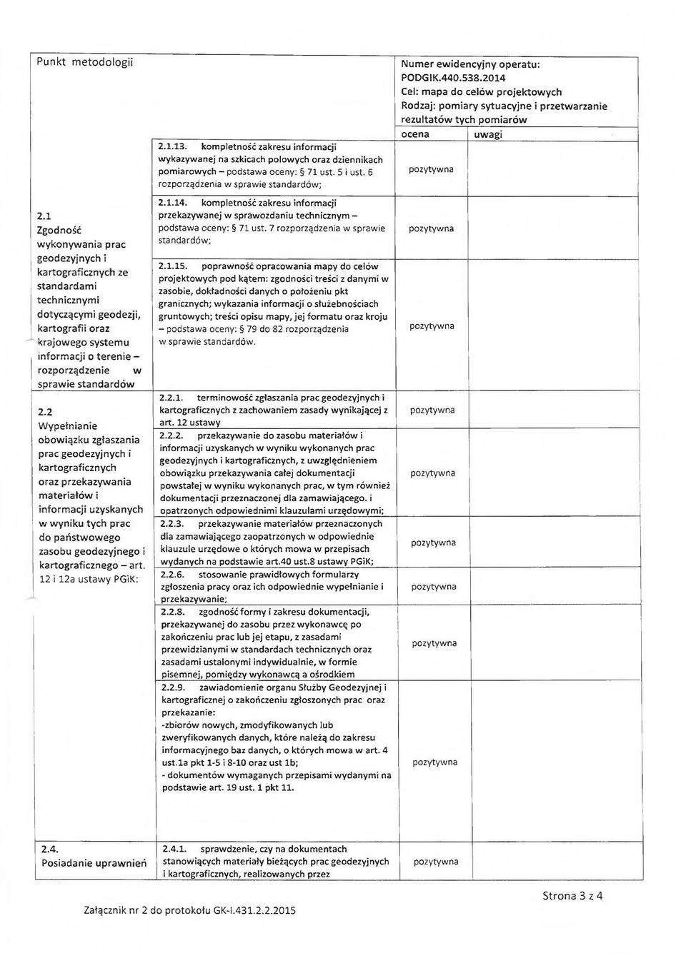 2 Wypełnianie obowiązku zgłaszania prac kartograficznych oraz przekazywania materiałów i informacji uzyskanych w wyniku tych prac do państwowego zasobu geodezyjnego i kartograficznego - art.