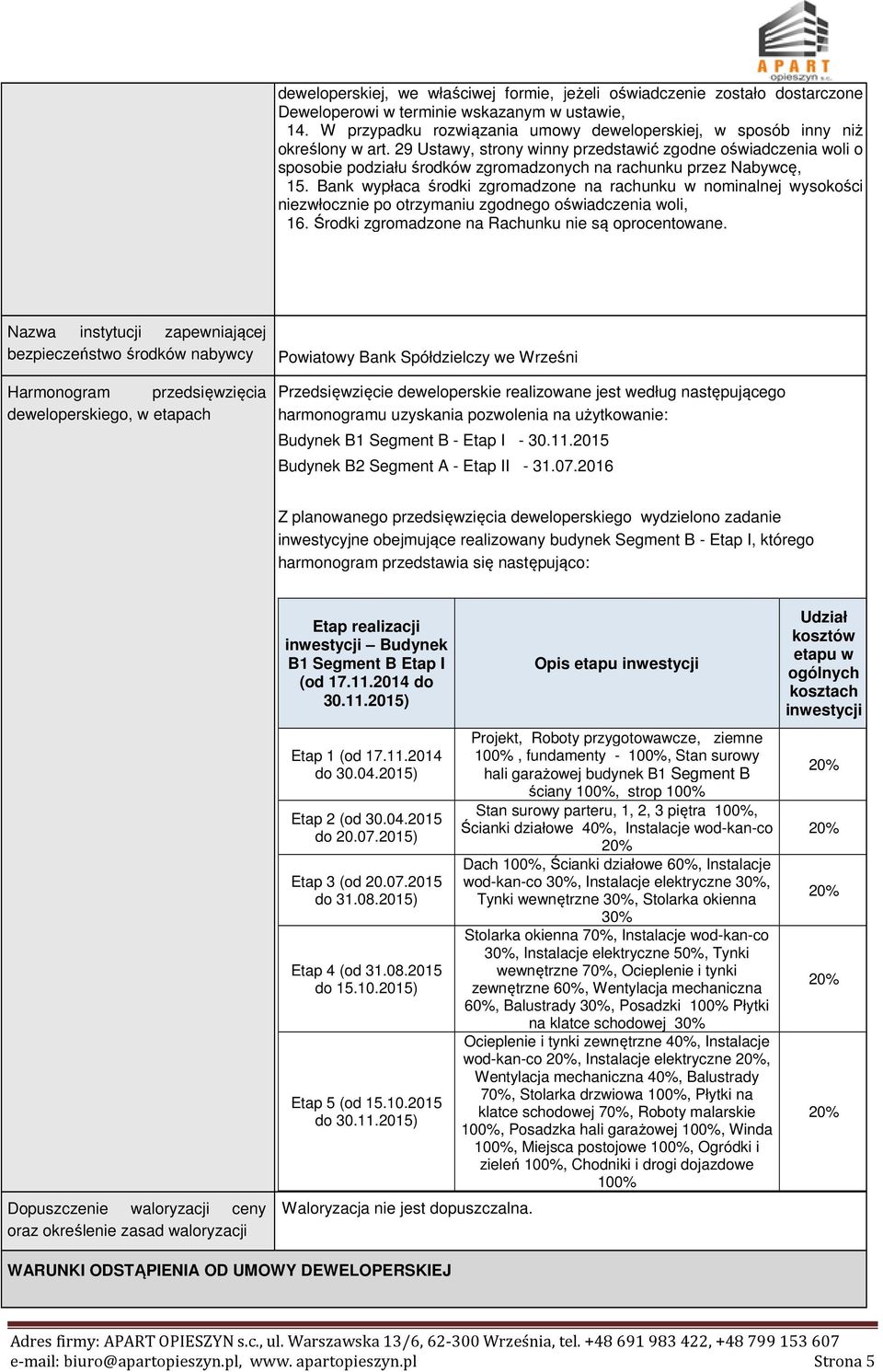 29 Ustawy, strony winny przedstawić zgodne oświadczenia woli o sposobie podziału środków zgromadzonych na rachunku przez Nabywcę, 15.