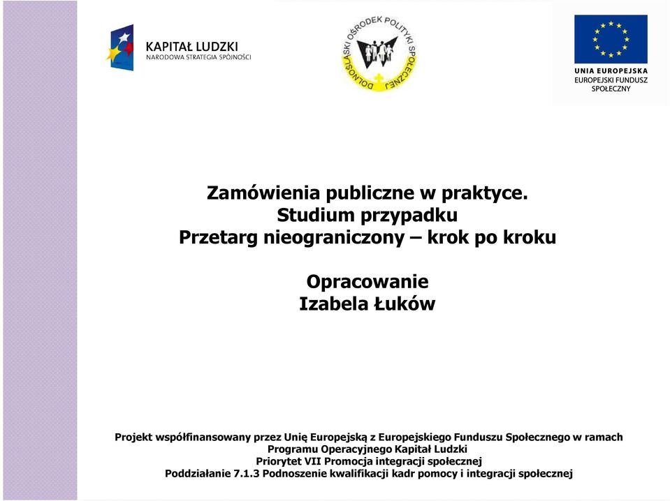 Studium przypadku Przetarg