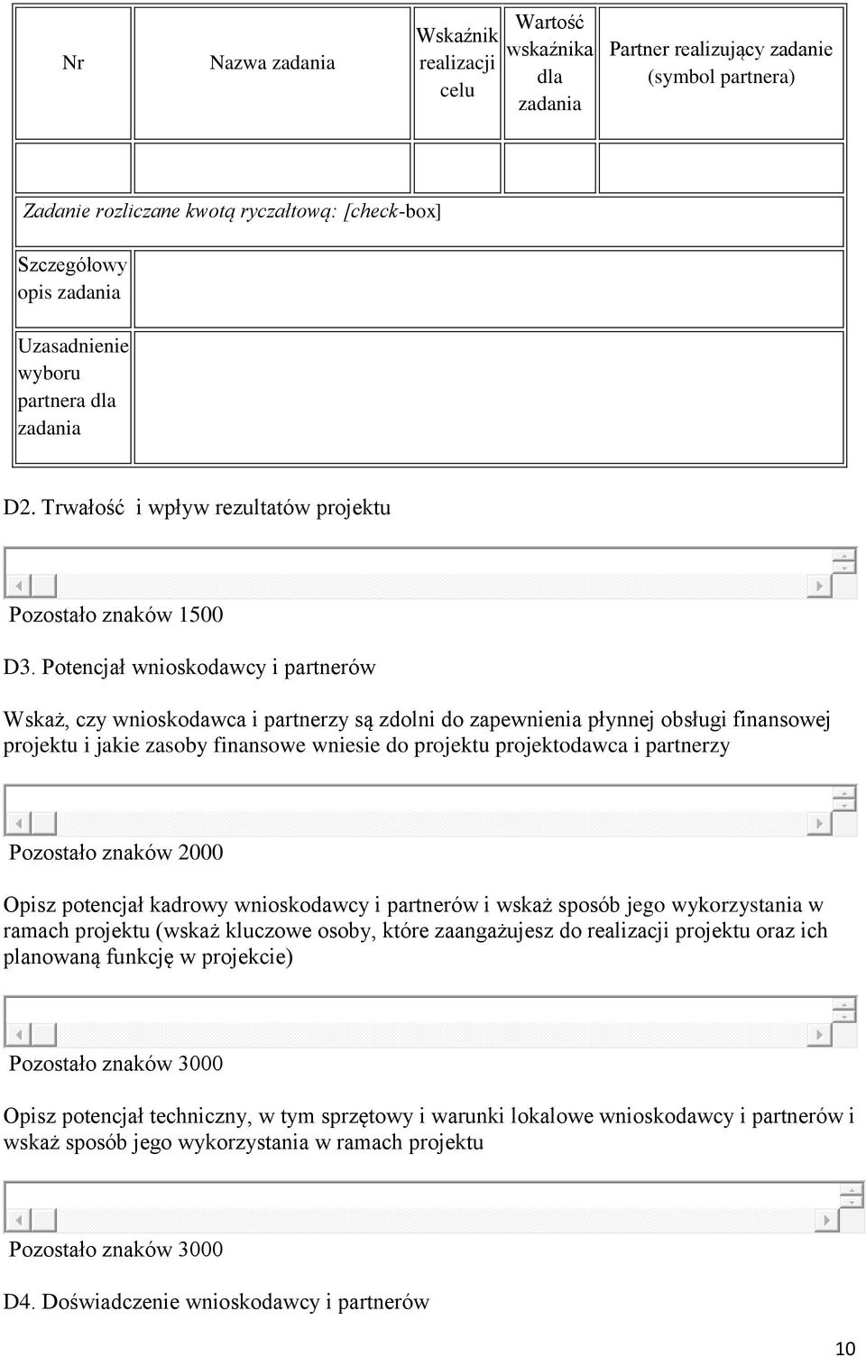 Potencjał wnioskodawcy i partnerów Wskaż, czy wnioskodawca i partnerzy są zdolni do zapewnienia płynnej obsługi finansowej projektu i jakie zasoby finansowe wniesie do projektu projektodawca i