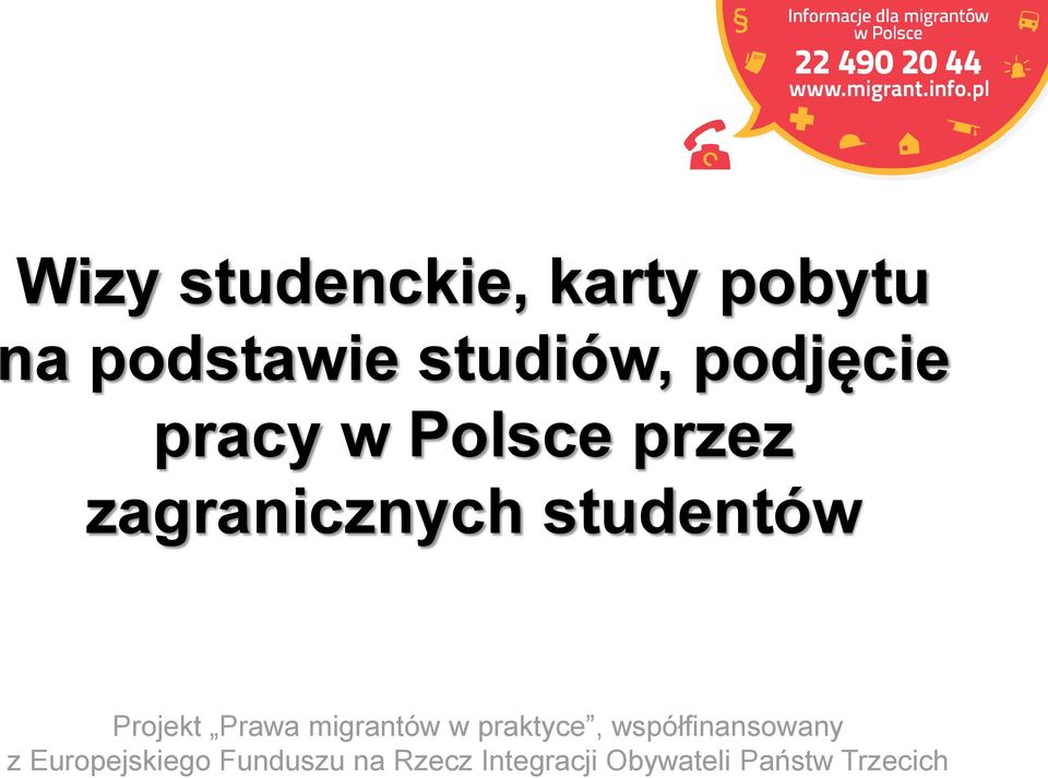 zagranicznych studentów Projekt Prawa