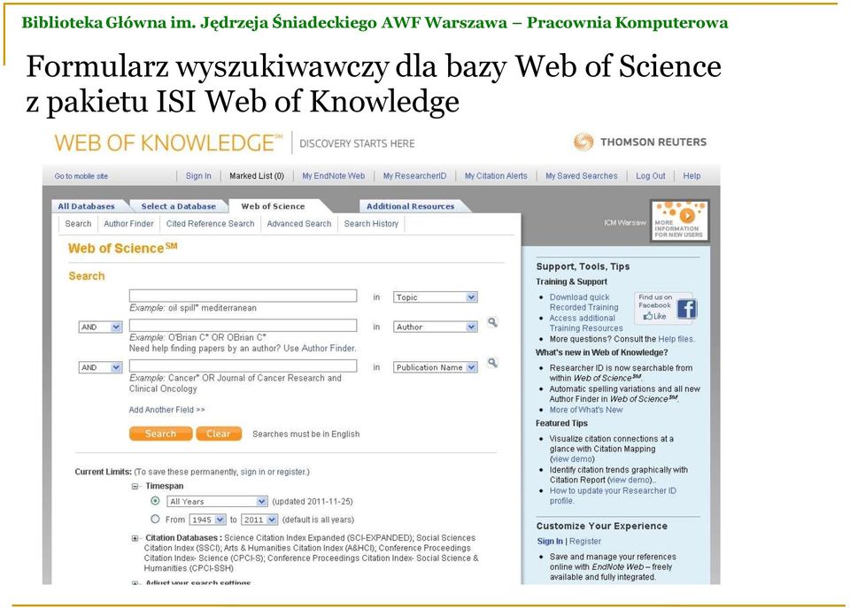 bazy Web of Science