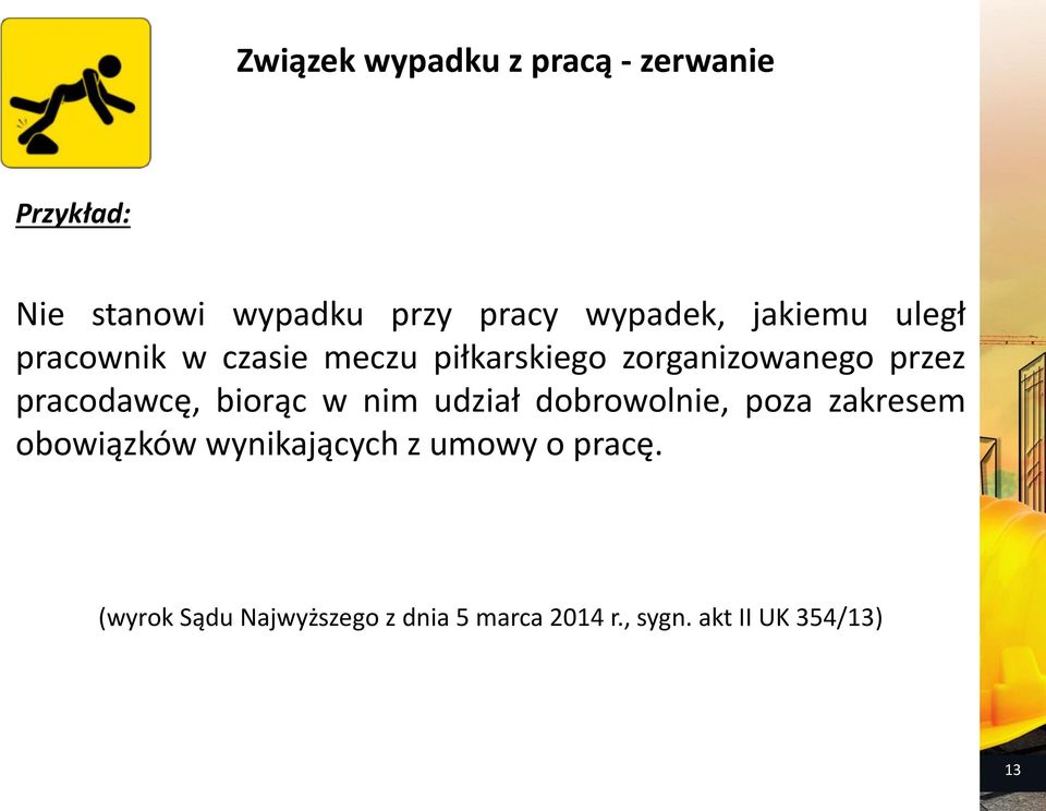 pracodawcę, biorąc w nim udział dobrowolnie, poza zakresem obowiązków wynikających
