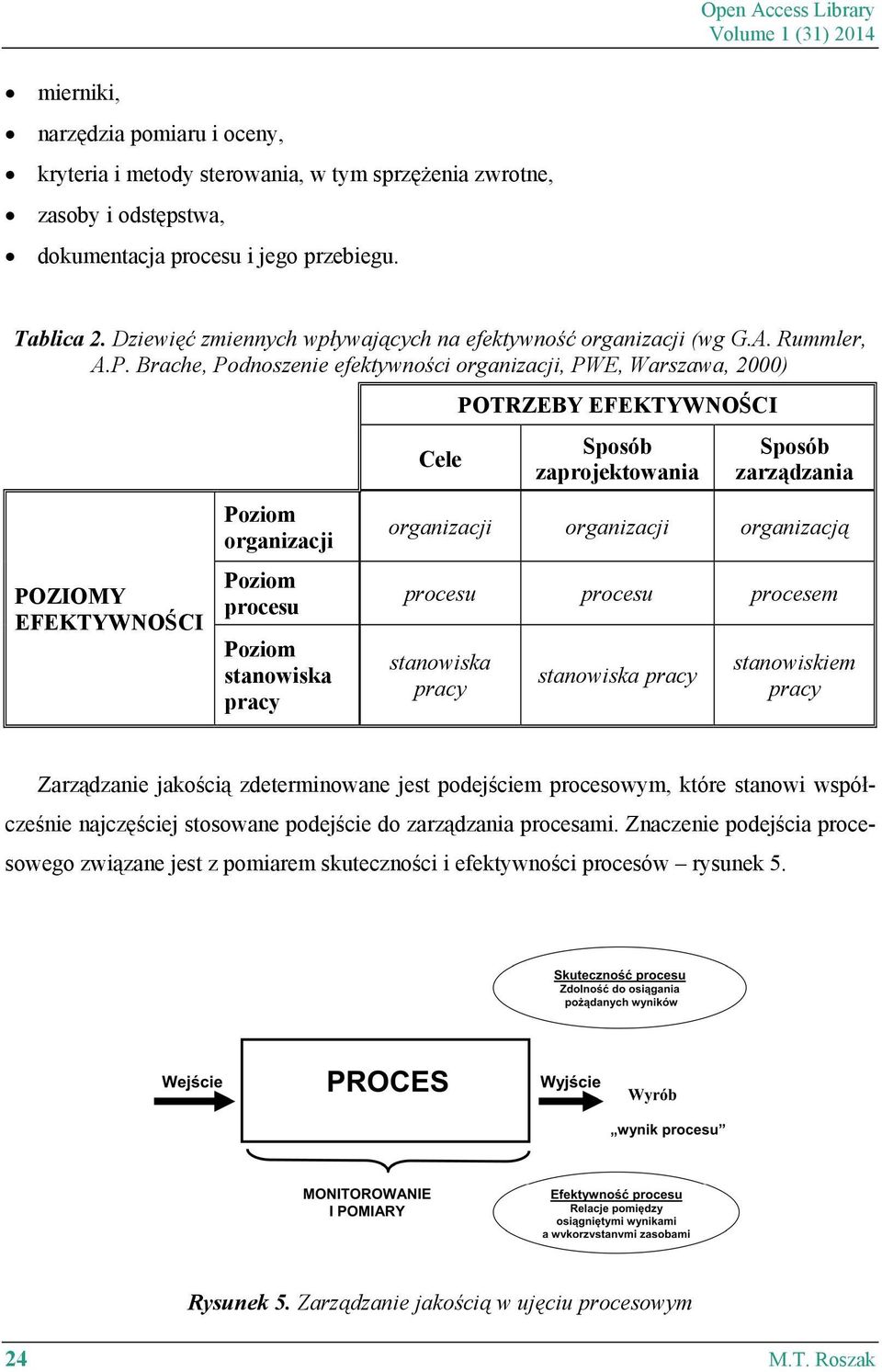 Brache, Podnoszenie efektywności organizacji, PWE, Warszawa, 2000) POZIOMY EFEKTYWNOŚCI Poziom organizacji Poziom procesu Poziom stanowiska pracy Cele POTRZEBY EFEKTYWNOŚCI Sposób zaprojektowania
