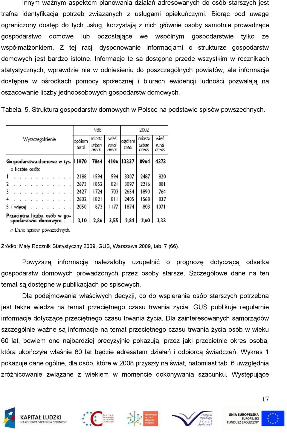 Z tej racji dysponowanie informacjami o strukturze gospodarstw domowych jest bardzo istotne.