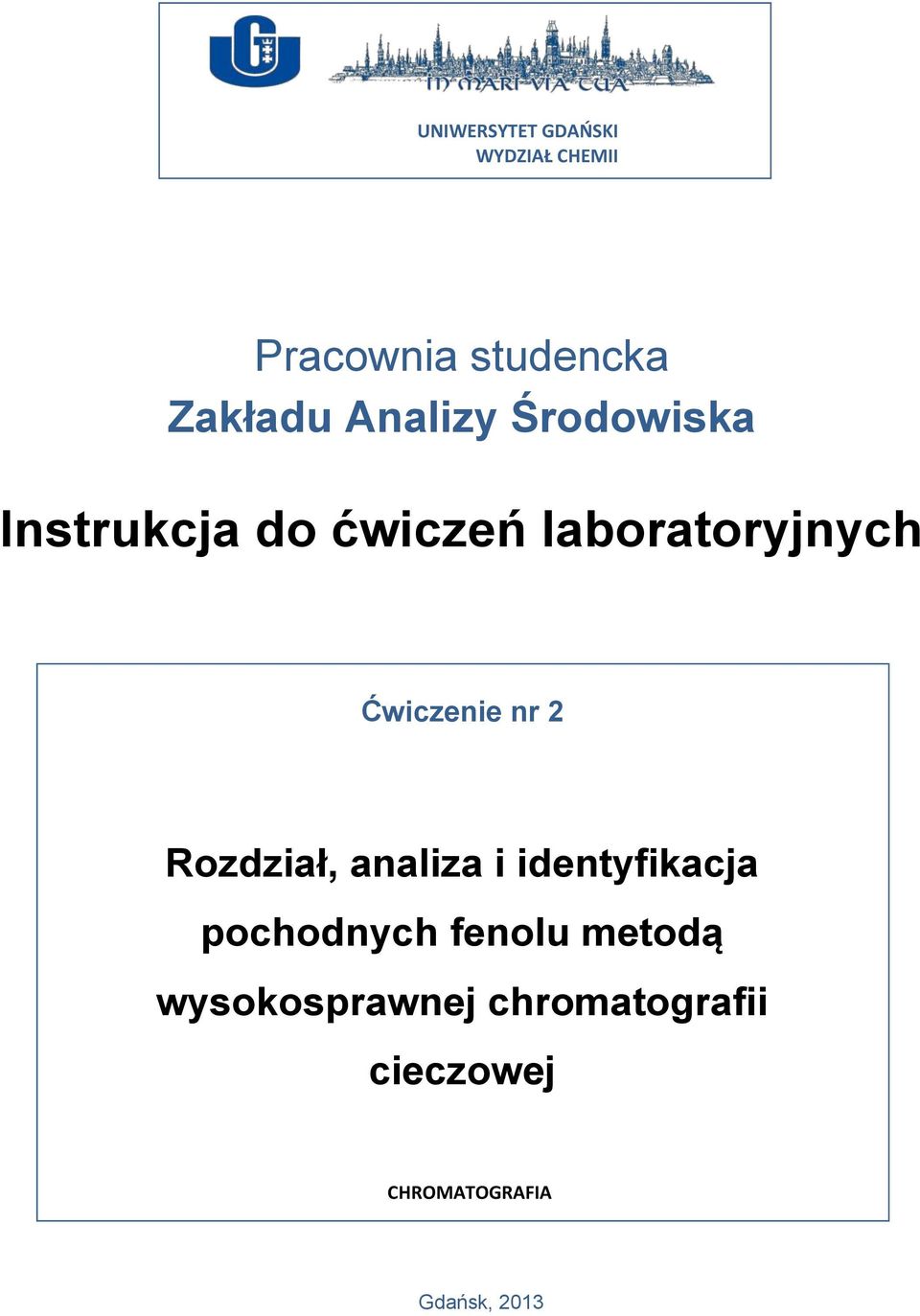 Ćwiczenie nr 2 Rozdział, analiza i identyfikacja pochodnych