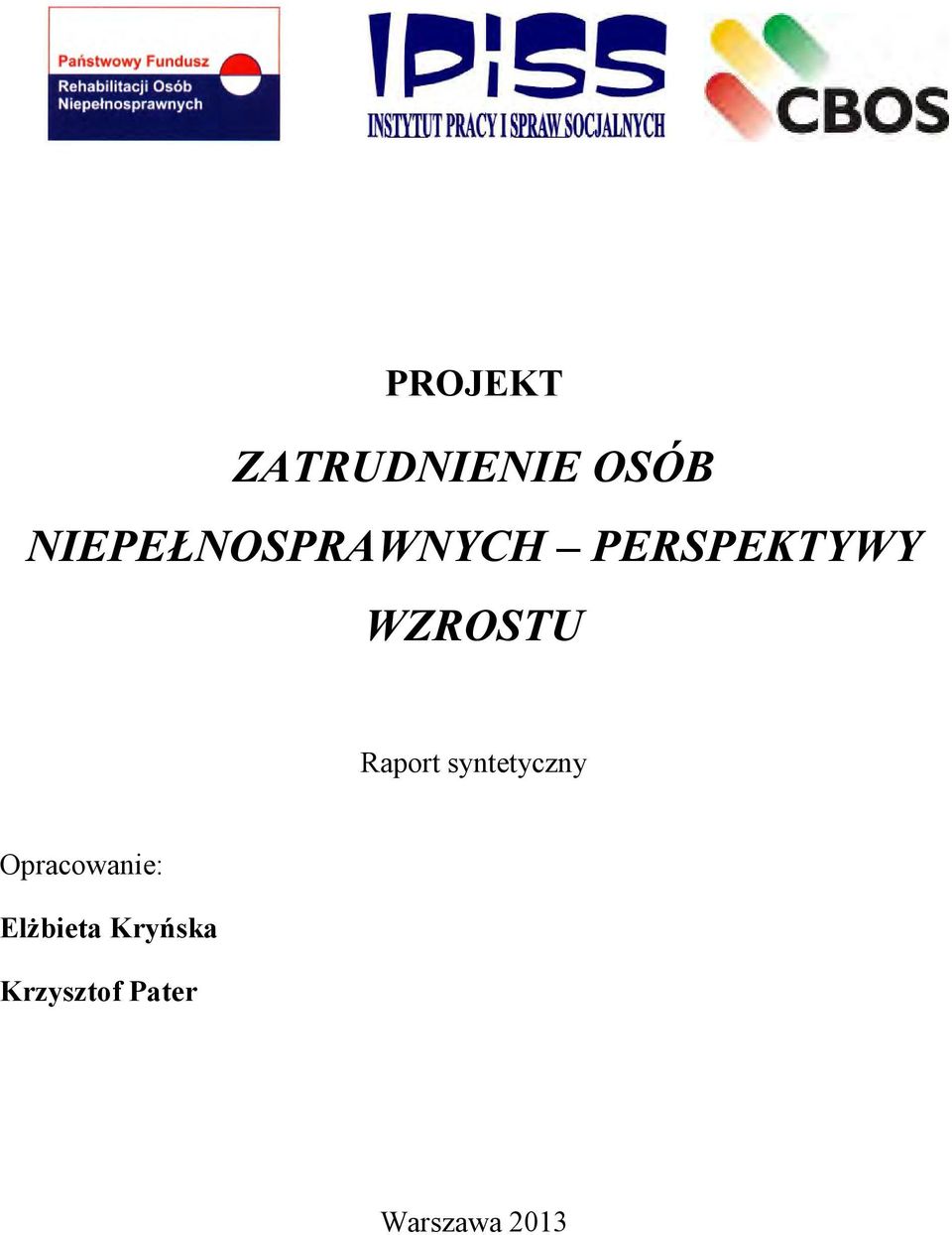 WZROSTU Raport syntetyczny
