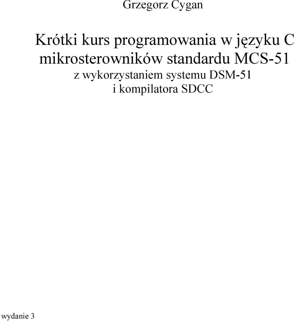 mikrosterowników standardu MCS-51 z