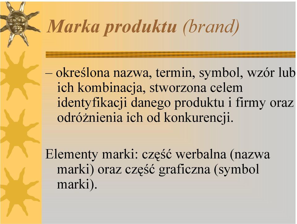 produktu i firmy oraz odróżnienia ich od konkurencji.