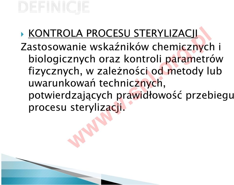 fizycznych, w zależności od metody lub uwarunkowań