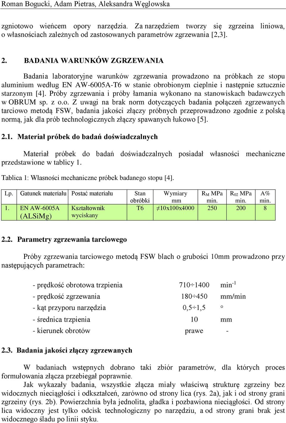 [4]. Próby zgrzewania i próby łamania wykon