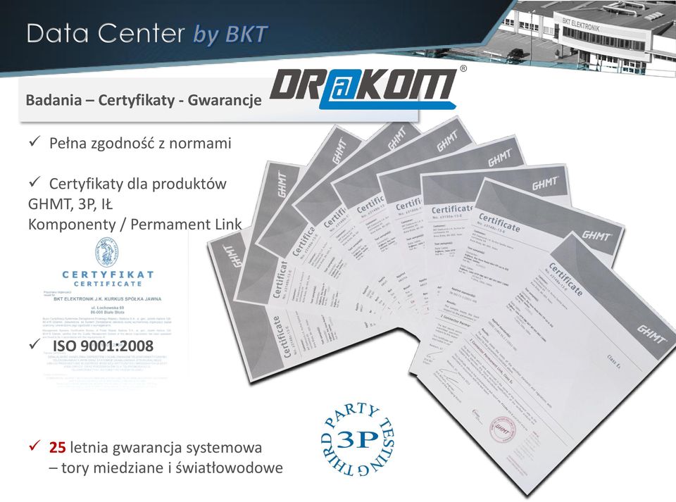 3P, IŁ Komponenty / Permament Link ISO 9001:2008 25