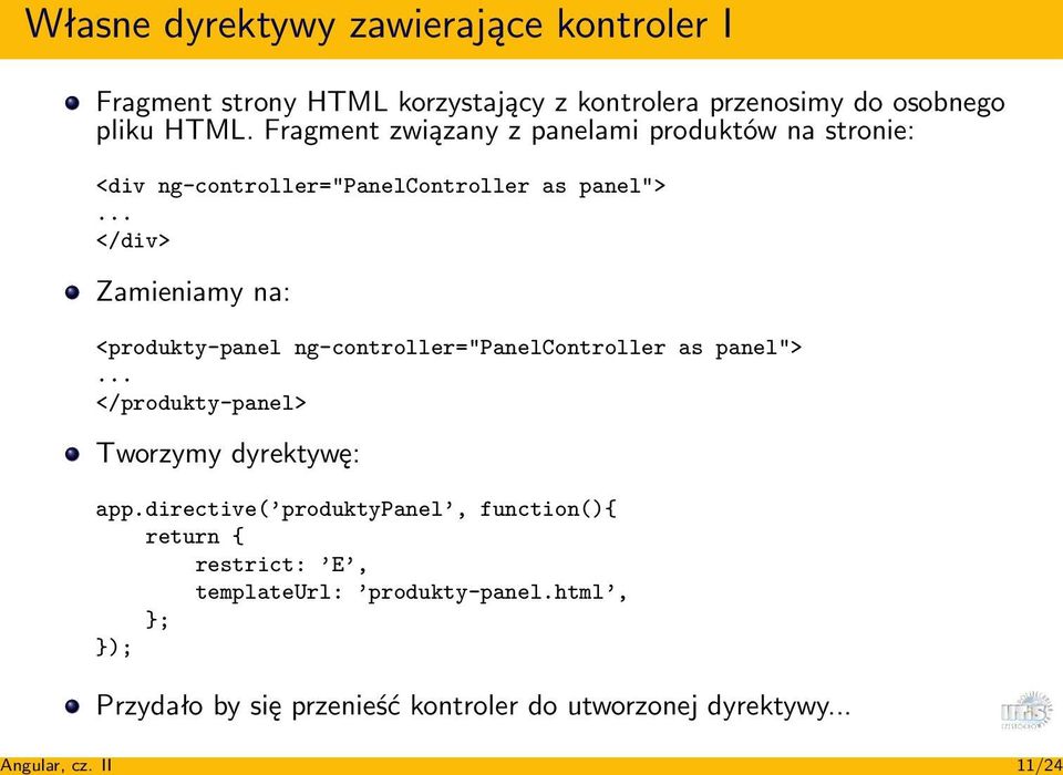 Fragment związany z panelami produktów na stronie: <div ng-controller="panelcontroller as panel">.