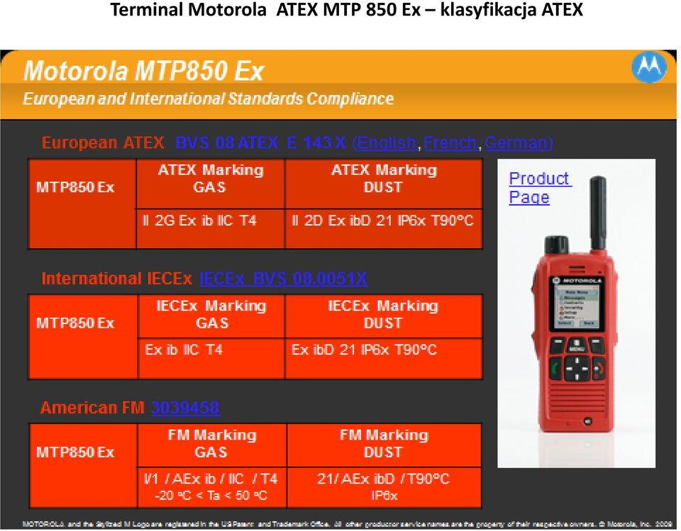 ATEX MTP 850
