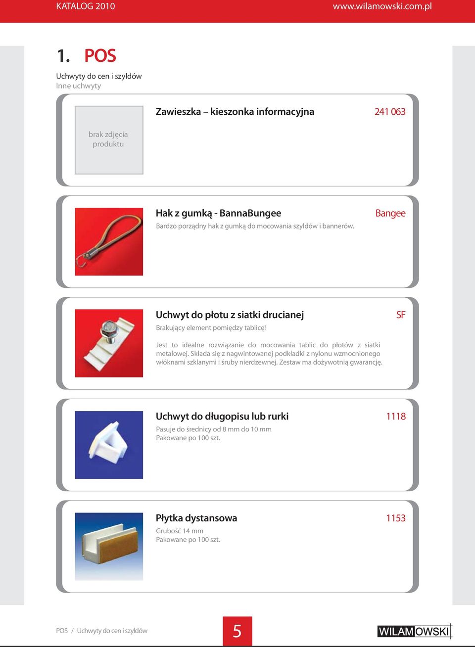 SF Jest to idealne rozwiązanie do mocowania tablic do płotów z siatki metalowej.