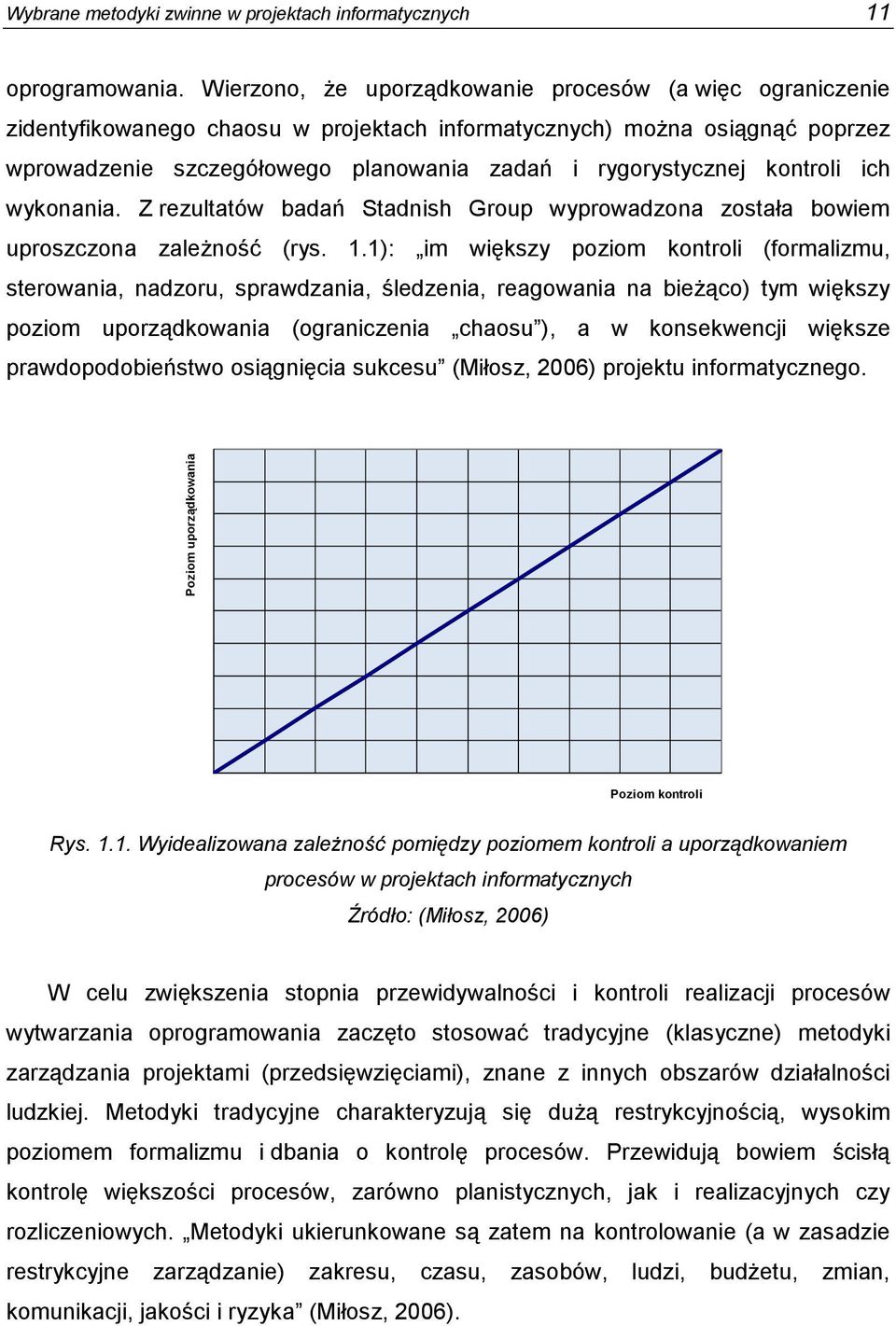 kontroli ich wykonania. Z rezultatów badań Stadnish Group wyprowadzona została bowiem uproszczona zależność (rys. 1.
