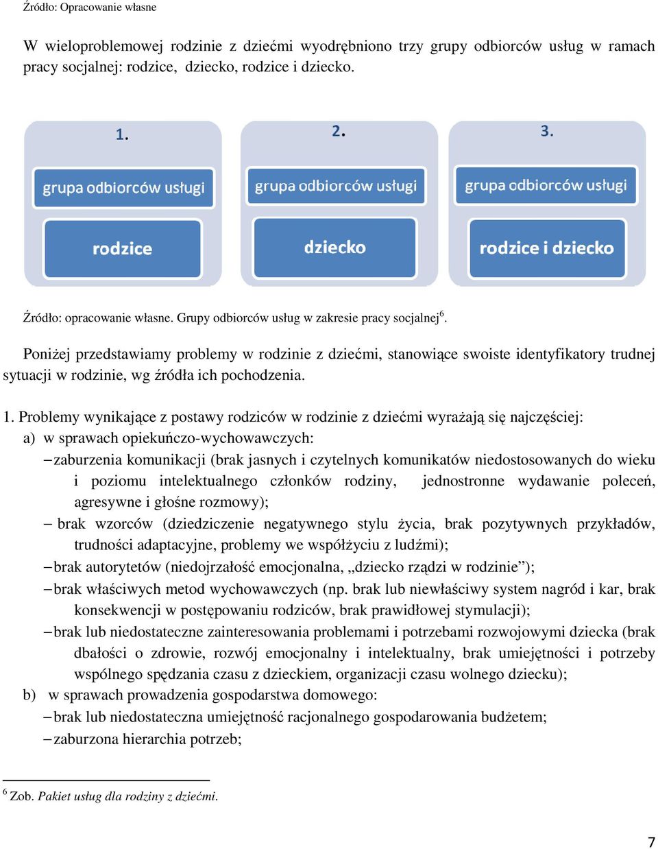 Problemy wynikające z postawy rodziców w rodzinie z dziećmi wyrażają się najczęściej: a) w sprawach opiekuńczo-wychowawczych: zaburzenia komunikacji (brak jasnych i czytelnych komunikatów