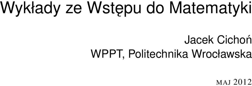 Cichoń WPPT,