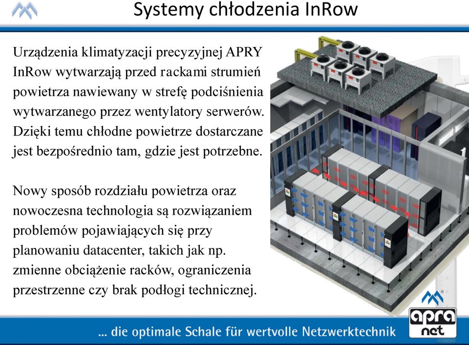 Dzięki temu chłodne powietrze dostarczane jest bezpośrednio tam, gdzie jest potrzebne.