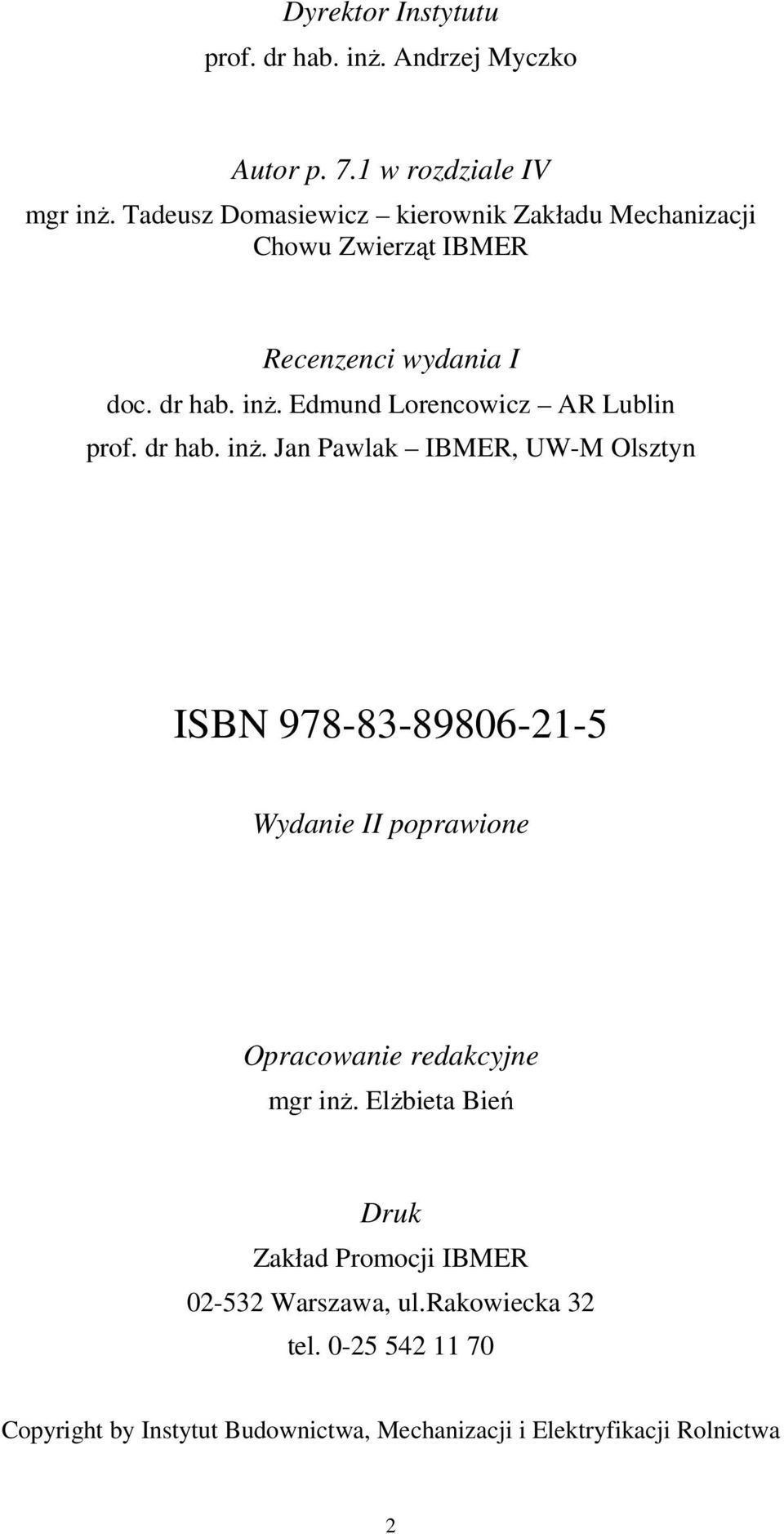 Edmund Lorencowicz AR Lublin prof. dr hab. inż.