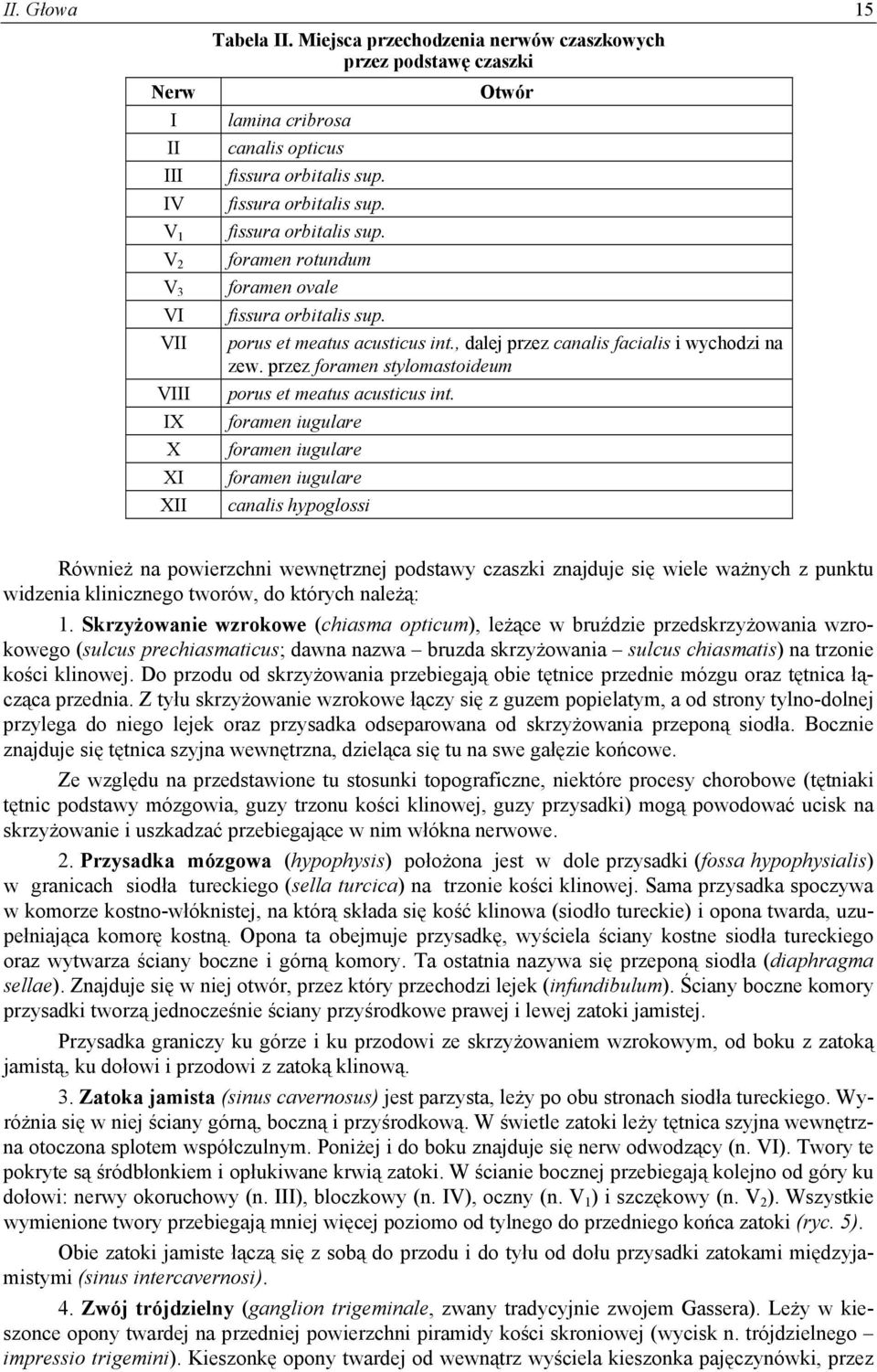 przez foramen stylomastoideum VIII porus et meatus acusticus int.