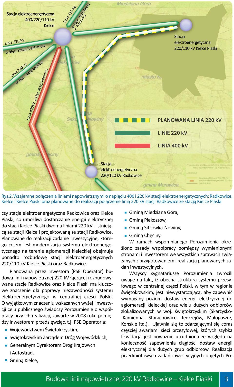 0/110 kv Kielce Piaski PLANOWANA LINIA 22