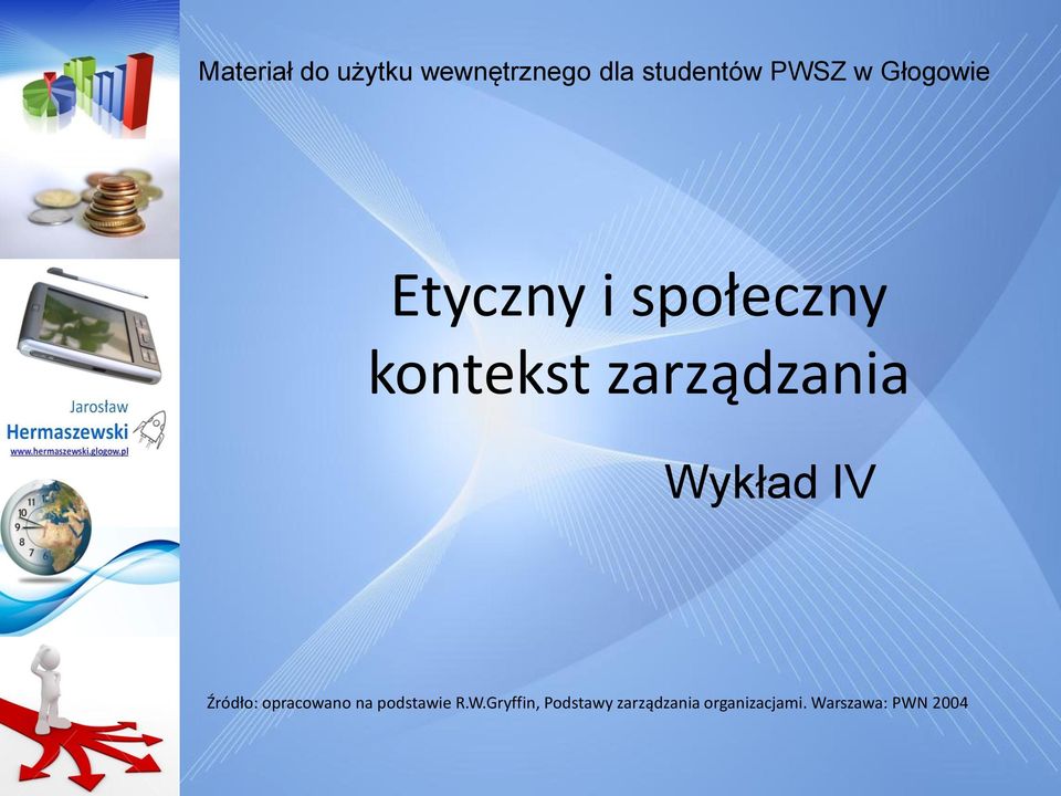 Wykład IV Źródło: opracowano na podstawie R.W.Gryffin, Podstawy zarządzania organizacjami.