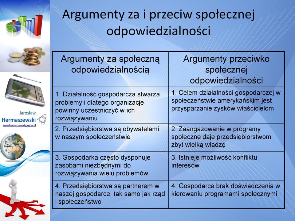 Gospodarka często dysponuje zasobami niezbędnymi do rozwiązywania wielu problemów 4.