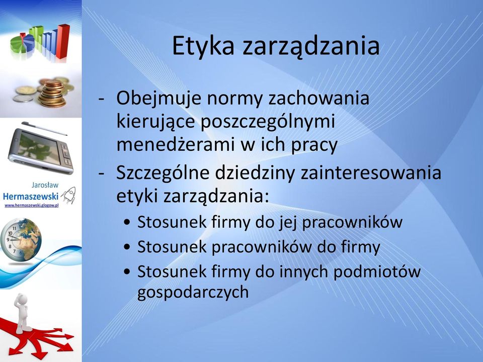 zainteresowania etyki zarządzania: Stosunek firmy do jej