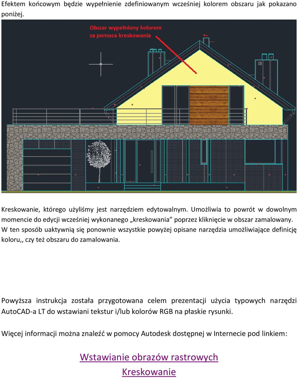 AutoCAD LT praca na obiektach rastrowych i nakładanie barw z palety RGB na  rysunki. - PDF Darmowe pobieranie